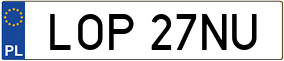 Trailer License Plate